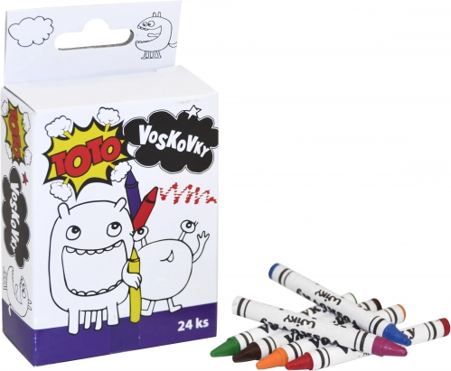 Kredki woskowe TOTO 24 szt.