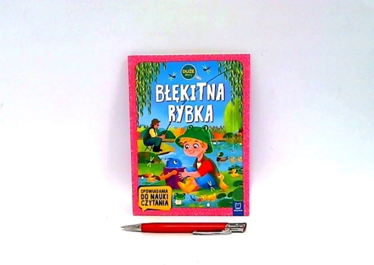Błękitna rybka – wielkie litery, nauka czytania