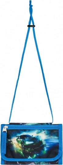 Dziecięca Portmonetka na Szyję z Wyścigowym Samochodem