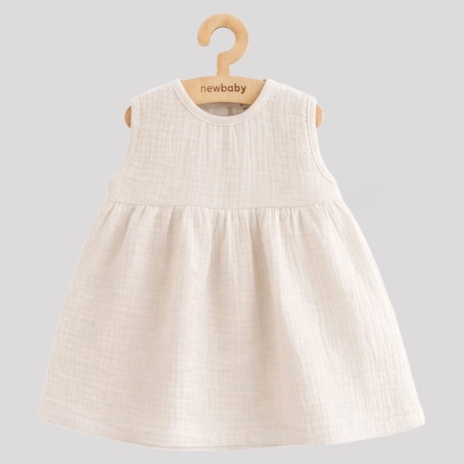Muślinowa sukienka niemowlęca New Baby Ella linen
