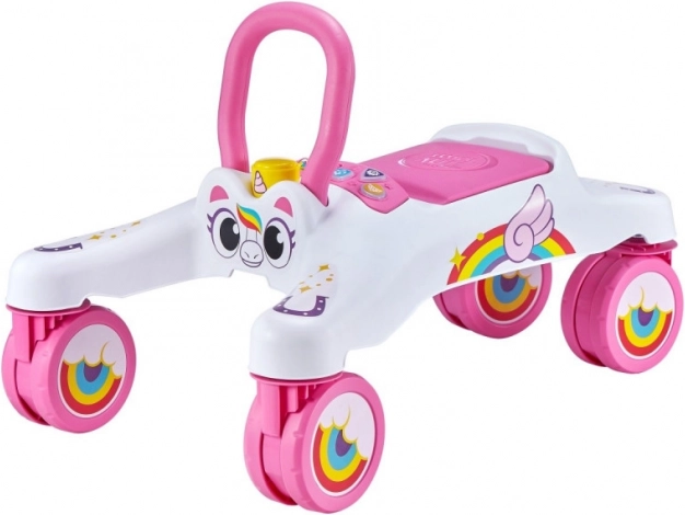 Interaktywny jeździk TINY TOWN jednorożec – biały