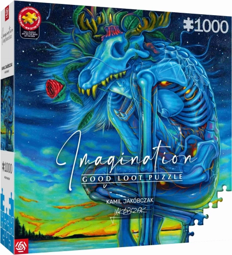 Puzzle Imagination: Kamil Jakóbczak – biały wilk 1000 elementów