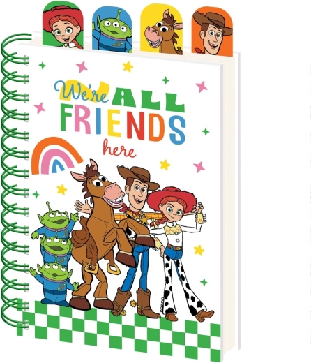 Toy Story – notes w kratkę A5 na spirali z zakładkami