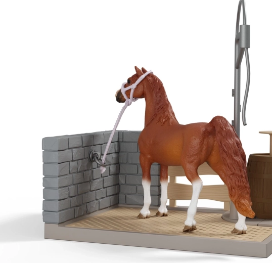 Obrotowe ramię i gumowa mata