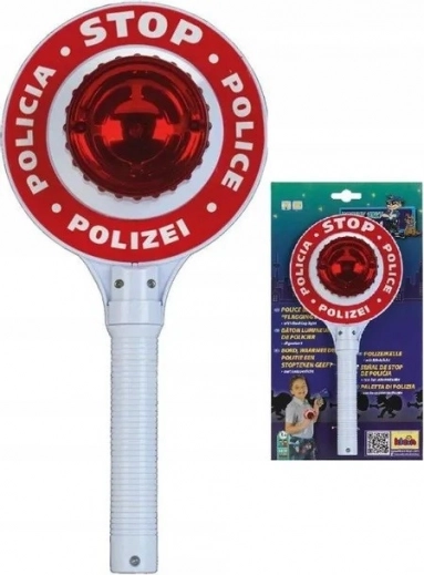 Policyjna tarcza sygnalizacyjna ze światłem na baterie