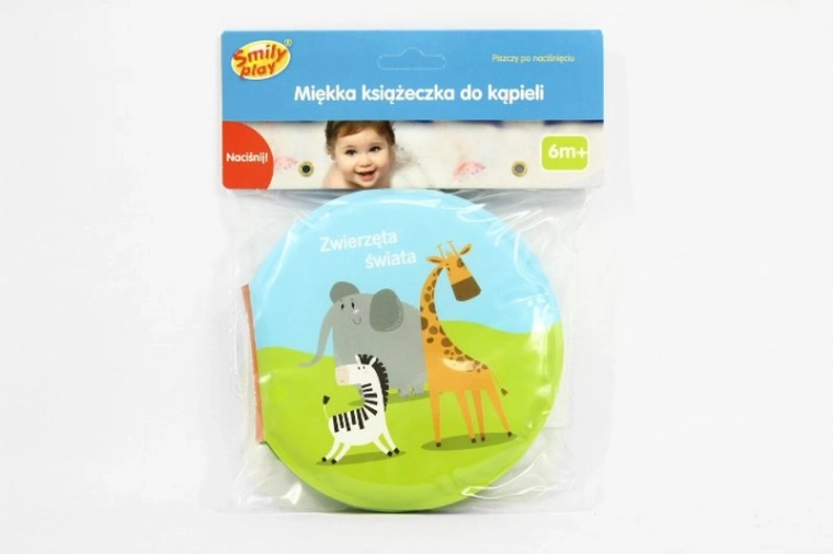 SmilyPlay Zwierzęta świata – miękka książeczka do kąpieli