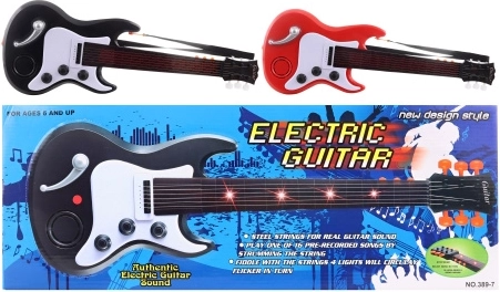 Dziecięca elektryczna gitara na baterie
