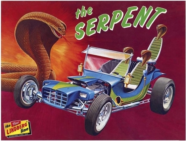 Lindberg plastikowy model samochodu Serpent Show Rod 1:16
