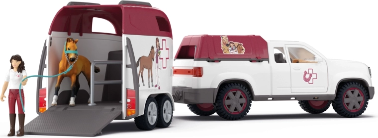 Odczepiana przyczepa do bezpiecznego transportu koni