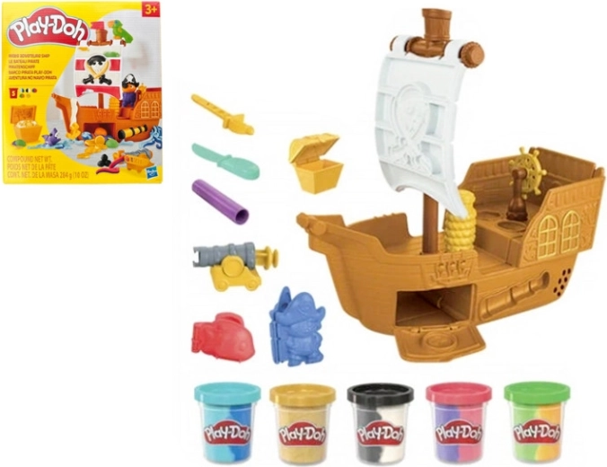 Play-Doh piracki statek – kreatywny zestaw z ciastoliny