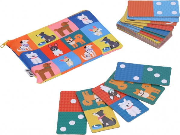 Petit Collage domino 2w1 pieski i liczby