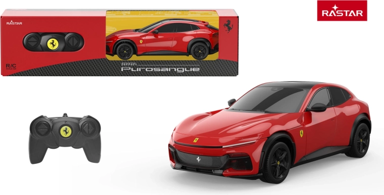 RC auto Ferrari Purosangue 1:24 czerwone Rastar