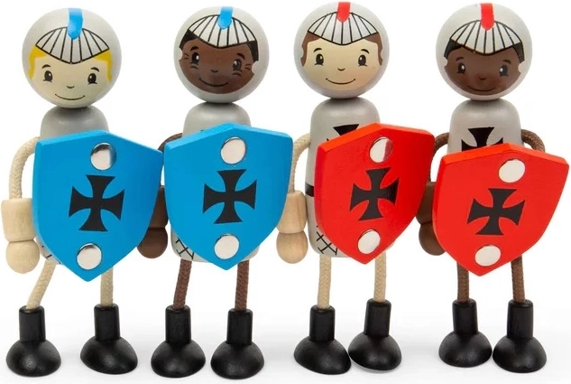 Bigjigs Toys zestaw drewnianych figurek średniowieczni rycerze