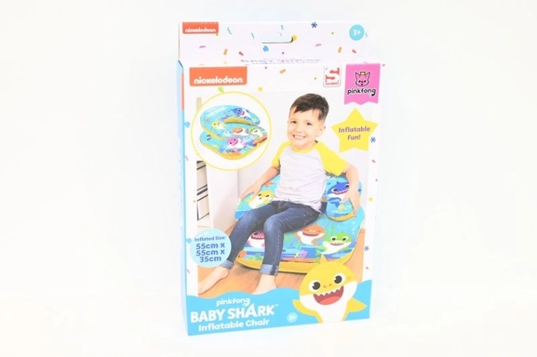 Nadmuchiwany fotelik dziecięcy Baby Shark 55 × 55 × 35 cm