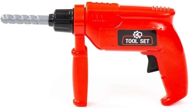 Realistyczna dziecięca wiertarka z obracającym się wiertłem