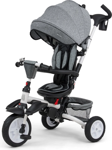 Milly Mally trójkołowiec 6w1 Stanley rubber grey