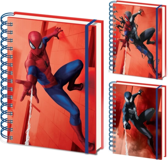 Spiderman notes z efektem lentikularnym A5 ze spiralą