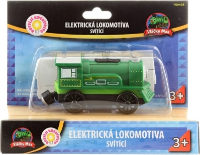 Vláčky Max zielona lokomotywa elektryczna
