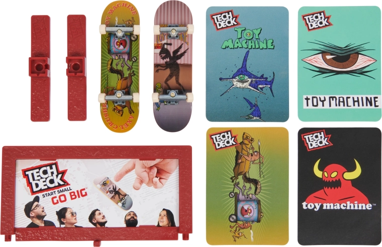 Dwa fingerboardy z grafiką TOY MACHINE