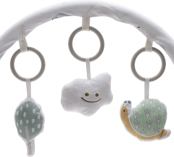 Pałąk z zabawkami dla stymulacji sensorycznej