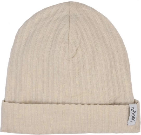 Lodger beanie seersucker birch (6–12 miesięcy)