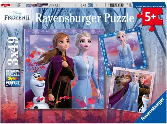 Ravensburger puzzle Kraina Lodu 2: Podróż 3x49 elementów