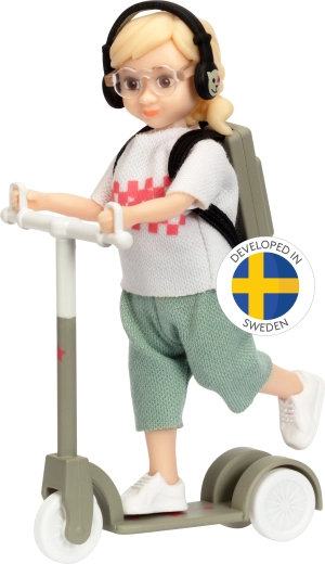 Lundby – nastoletnia lalka na hulajnodze z akcesoriami