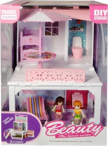 Piętrowa willa dla mini lalek