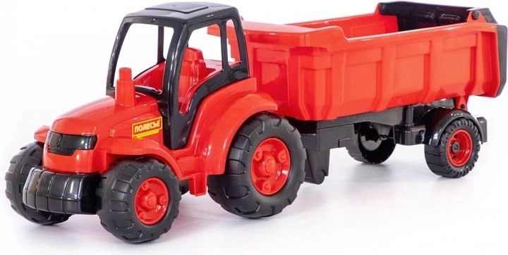 Duży plastikowy traktor z przyczepą dla dzieci od 1 roku