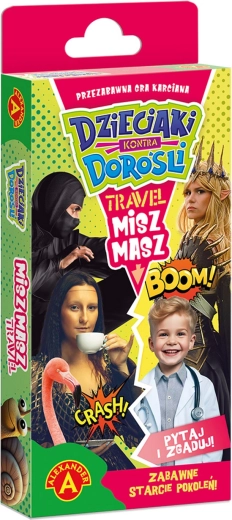 Misz Masz Dzieci kontra dorośli Travel – podróżna gra rodzinna