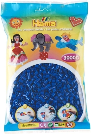 Hama Midi koraliki do prasowania niebieskie 3000 szt.