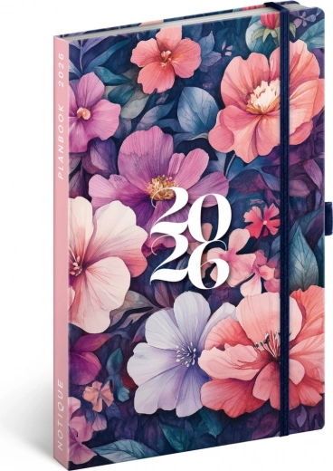 Planer i notes Notique Bukiet 2026, 13 x 21 cm