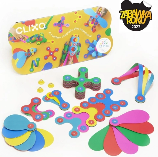 Clixo Rainbow magnetyczna układanka 42 szt.