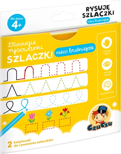 Długie rysowanki: rysuję szrafy – dla dzieci 4+