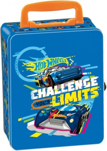 Metalowa walizka na autka HOT WHEELS na 18 pojazdów