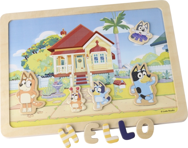 Bluey dwustronna tablica magnetyczna – literki i obrazki
