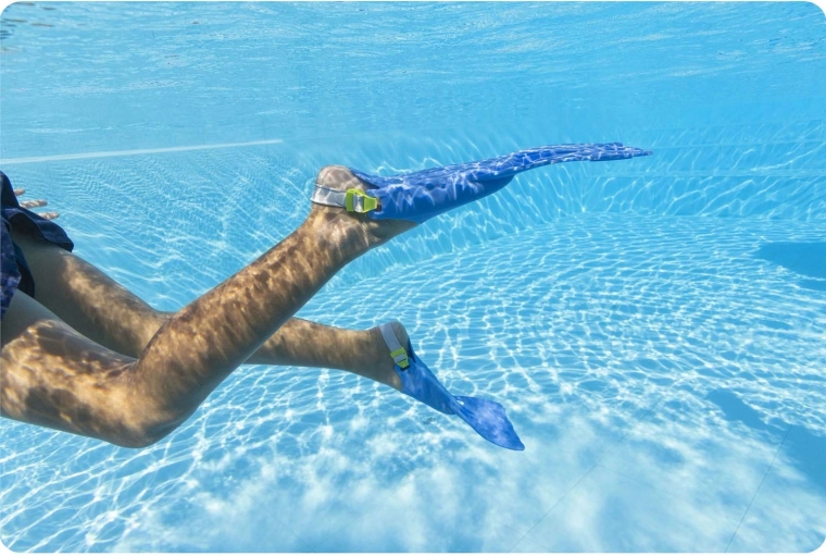 Regulowane płetwy dla łatwiejszego poruszania