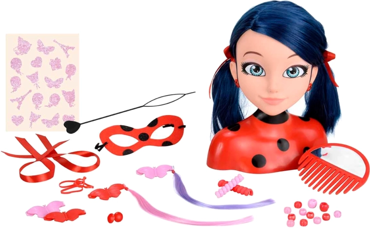 30 akcesoriów, w tym pasma klip-in i koraliki