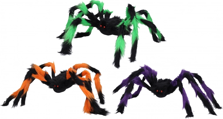 Kolorowy pająk na Halloween 75 cm