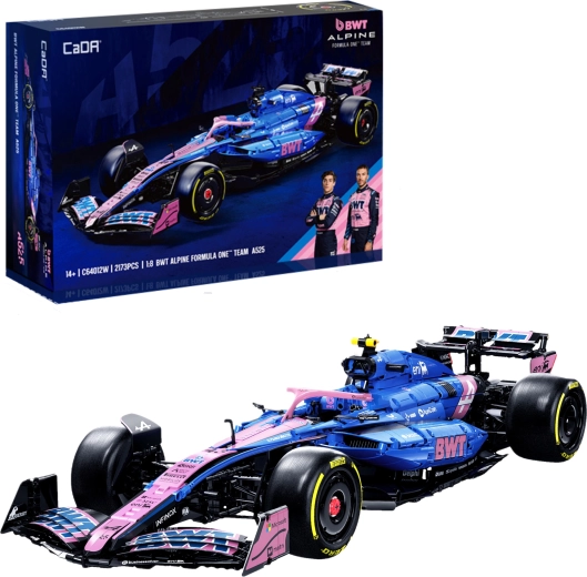 Klocki CaDA BWT ALPINE F1 A525 – wyścigowy monopost 1:8, 2173 elementów