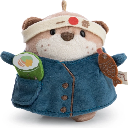NICI MyMochi wydra Jiro 8 cm z sushi i kostiumem kucharskim w opakowaniu prezentowym