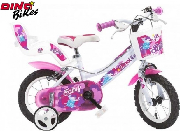 Dziecięcy rower 12" biały DINO BIKES