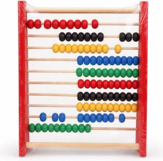 Kolorowe koraliki dla szybkiego zrozumienia liczenia