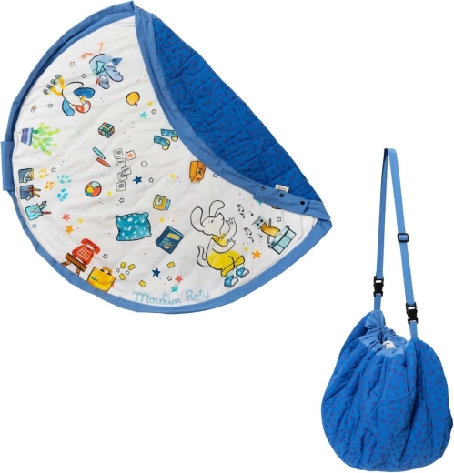 Play and Go Noomad soft mata do zabawy i worek na zabawki Puce & Pilou by Moulin Roty