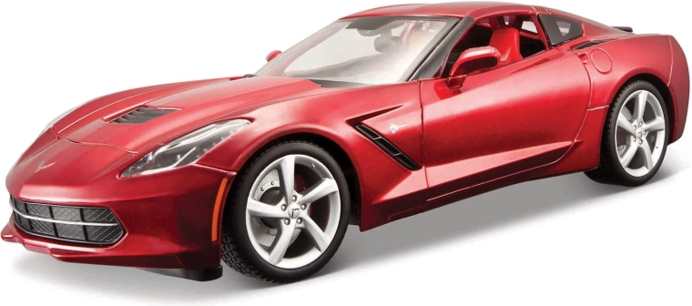 Maisto 2014 Corvette Stingray metalowy model czerwony 1:18