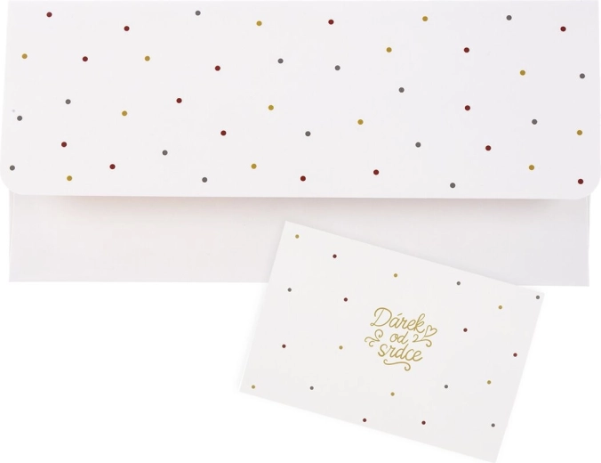 Papierowa koperta prezentowa „Prezent od serca” 22 × 11 cm