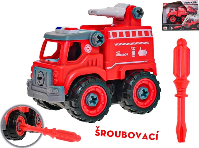 Strażacki samochód do skręcania 12 cm z armatką wodną