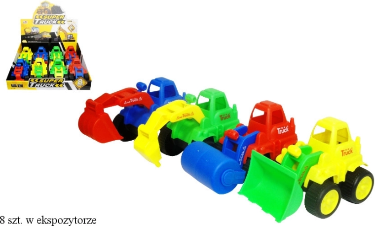 Maszyna budowlana dla dzieci – plastikowy model z ruchomymi częściami