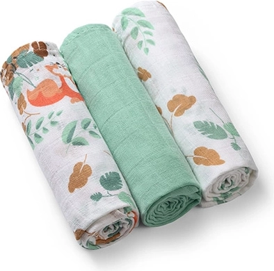 Babyono muślinowe pieluszki super soft miętowe 70 × 70 cm 3 szt.