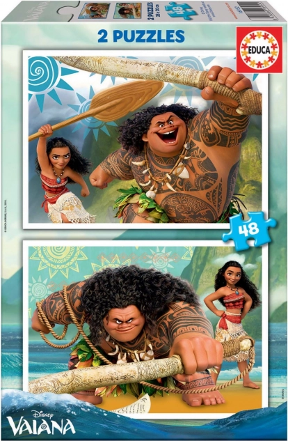 Puzzle Disney Vaiana Skarb Oceanu 2 x 48 elementów
